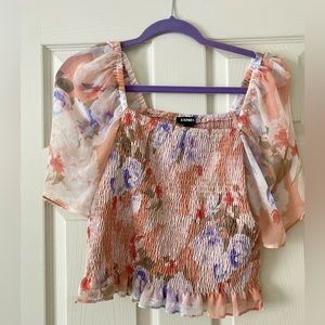 Floral print blouse